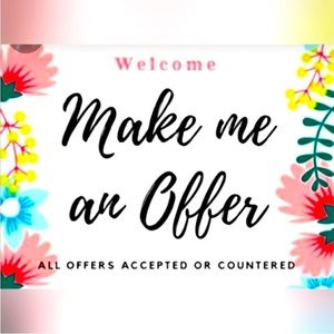 All reasonable offers are accepted or countered!